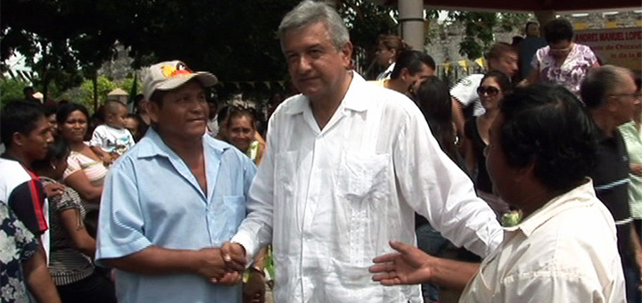 AMLO bei Besuch in Yukatan 2008