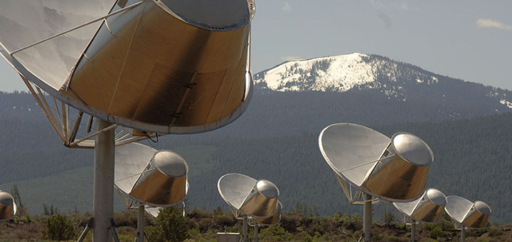 Radioteleskope vom SETI Institut