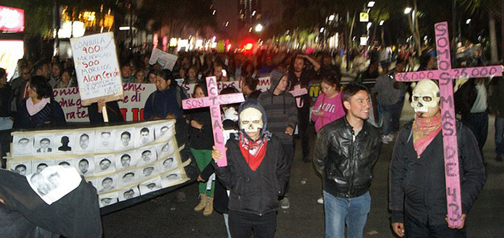 Demos zum Nationalfeiertag in Mexiko