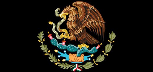 Emblem der Fahne Mexikos