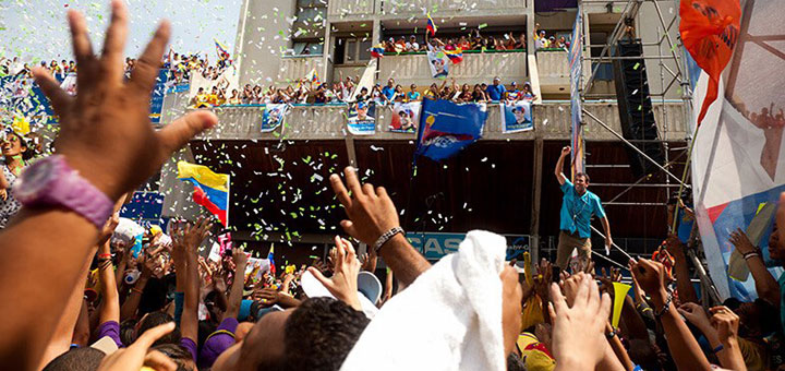 Capriles im Wahlkampf