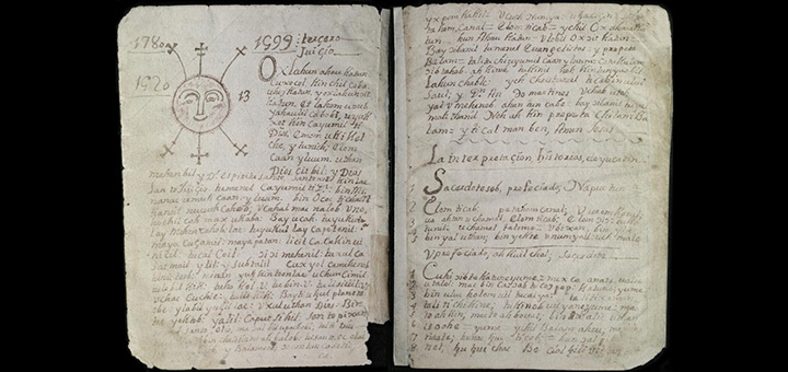 Seiten aus dem "Buch des Chilam Balam aus Chumayel"